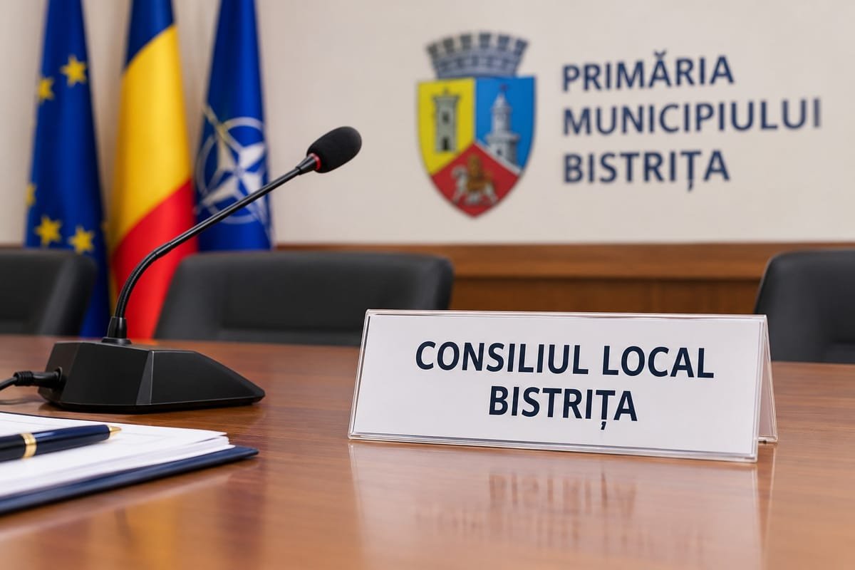 Bistrița: Consiliul Local se întrunește în ședință ordinară pe 28 octombrie, cu 23 de puncte pe ordinea de zi