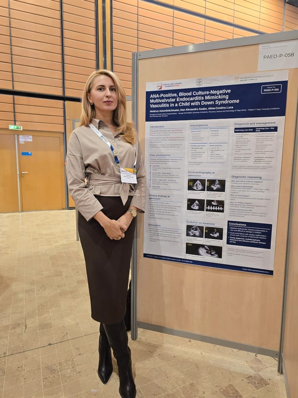 Bistrița: dr. Heidi Adumitrăchioaiei prezintă la Lyon un poster științific la Congresul european de pediatrie