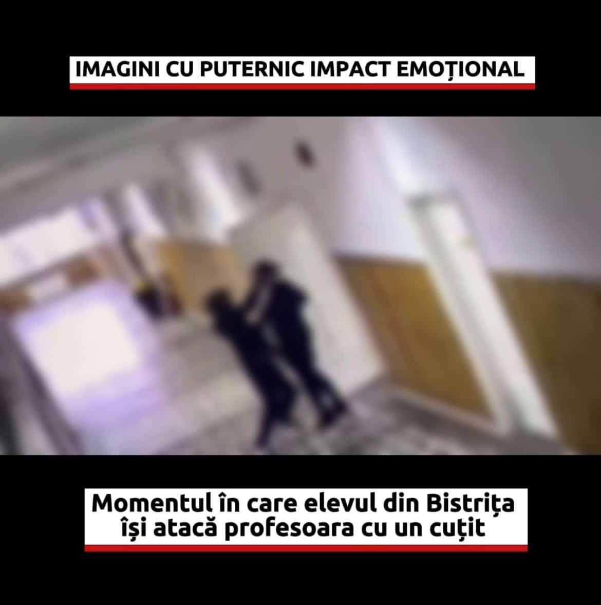 Bistrița: elevul de 13 ani care a atacat cu cuțitul o profesoară, internat în Cluj