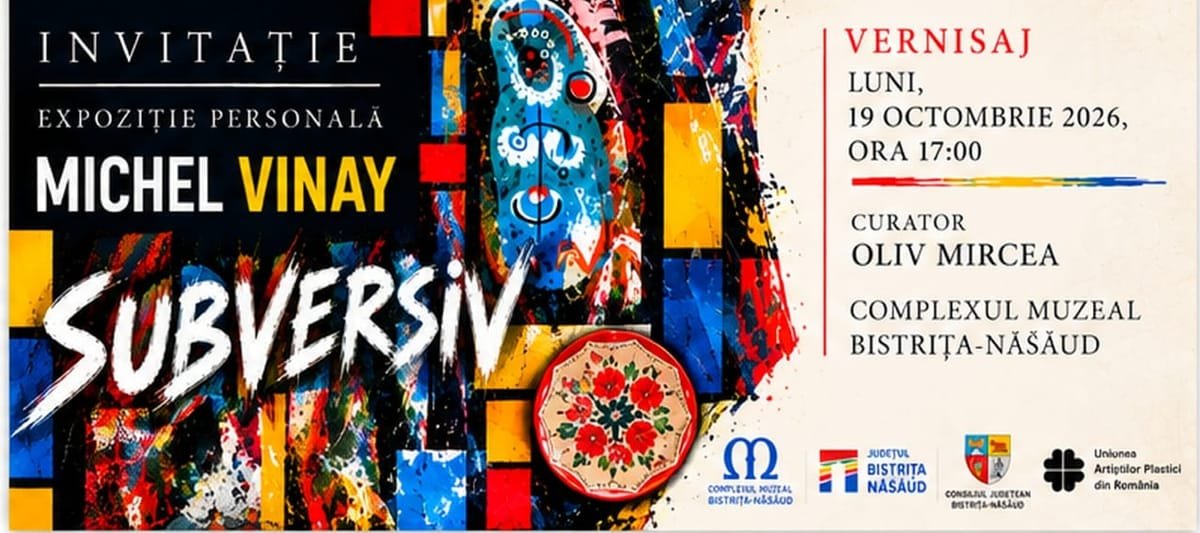 Bistrița: Michel Vinay expune la 80 de ani un omagiu DADA, la 110 ani de la apariția mișcării