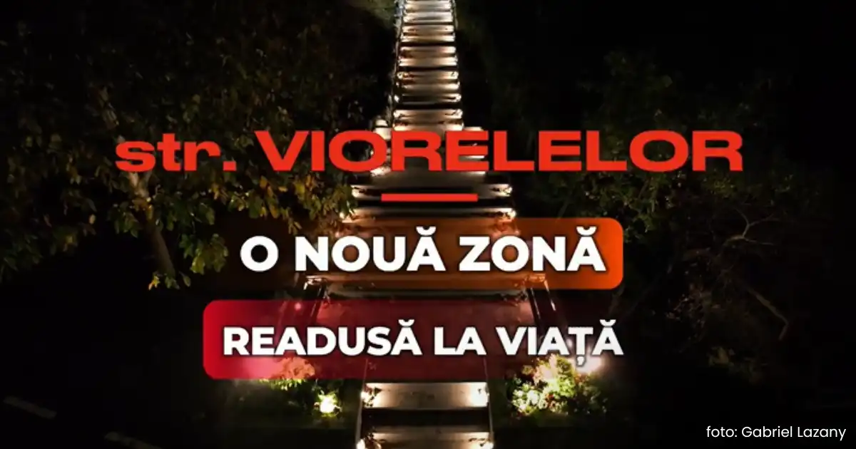 Bistrița: reabilitarea străzii Viorelelor a fost finalizată, cu asfaltare și trotuare pentru localnici
