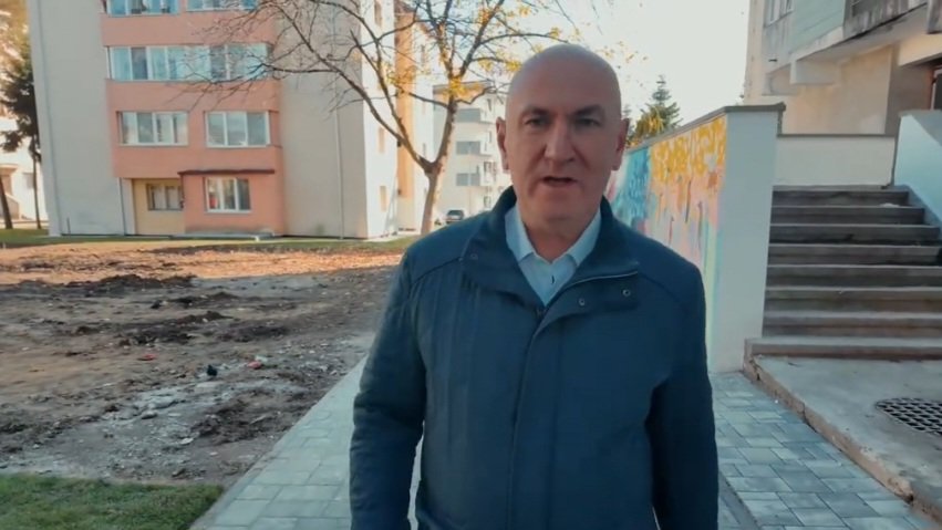 Bistrița: schimbări vizibile lângă fostul sediu al Finanțelor, după o lună de lucrări
