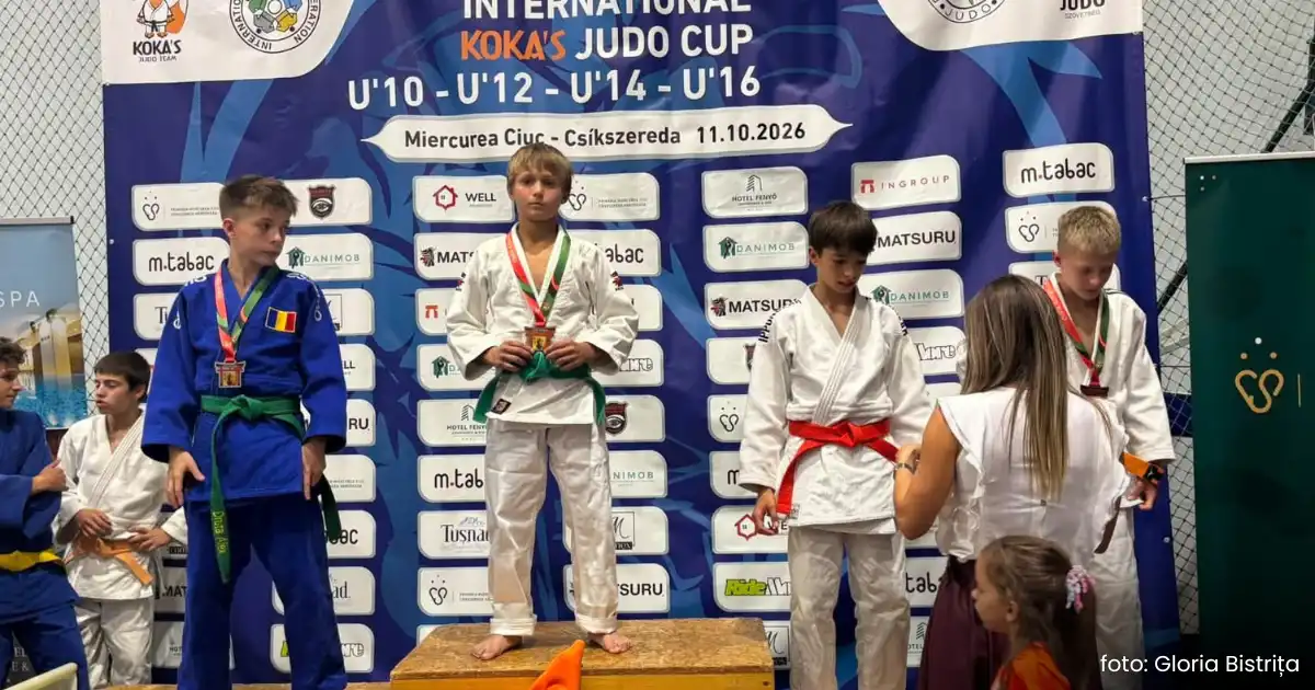Bistrița: tinerii de la Gloria, medaliați cu bronz la Campionatul de Judo de la Miercurea Ciuc