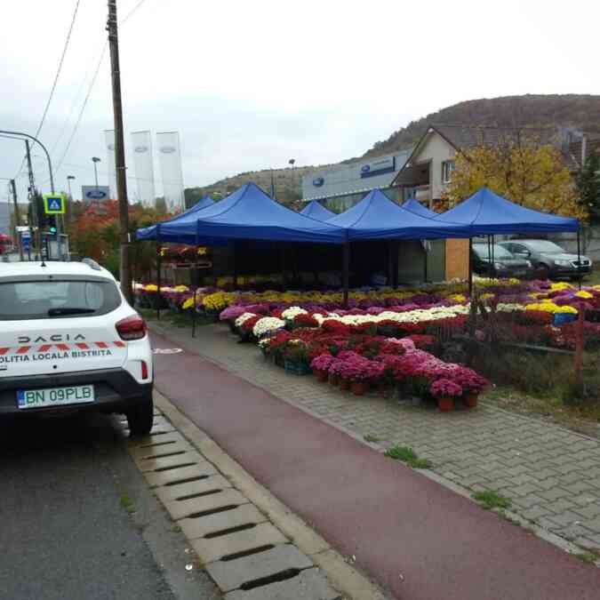 Bistrița: vânzarea florilor de Luminație, permisă în trei zone; amenzi de 1.000-2.500 pentru comerț ilegal