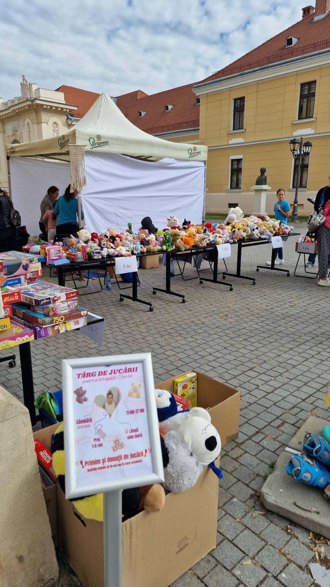 Blaj: aproape 4000 de lei strânși pentru terapiile unei fetițe, la un târg caritabil din Alba Iulia