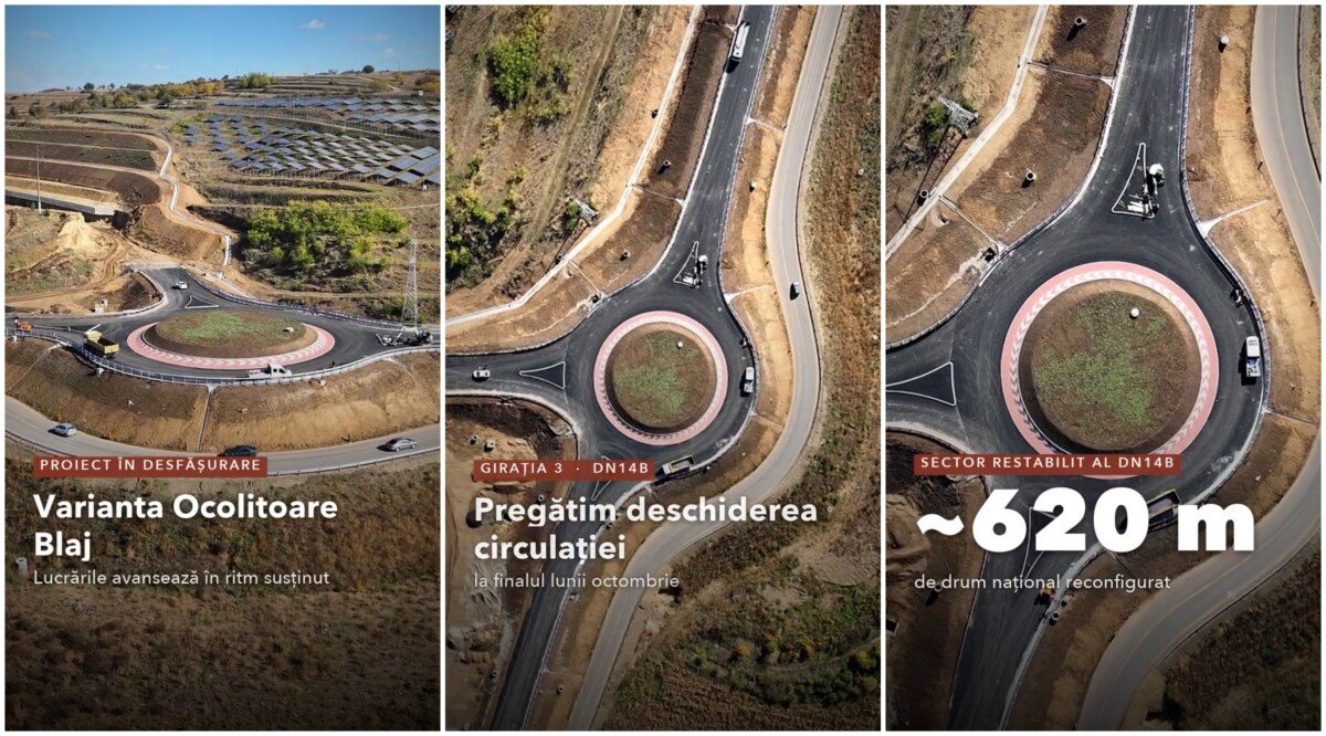 Blaj: Centura ocolitoare e la 70%, iar circulația pe DN 14B se deschide la sfârșit de octombrie