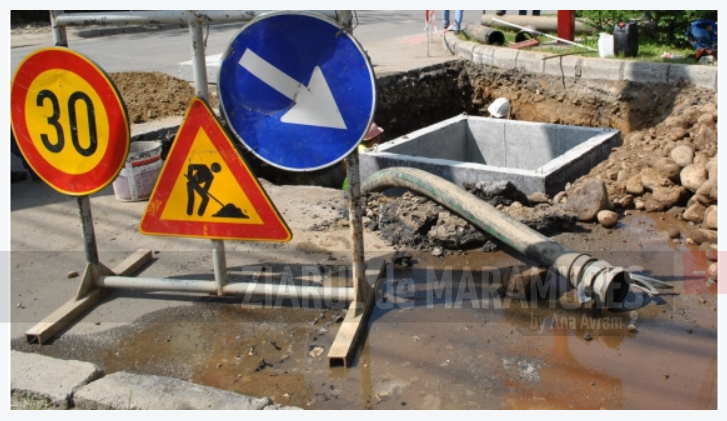 BM. Avarie la rețeaua de apă cauzată de lucrările efectuate la modernizarea rețelei de apă potabilă