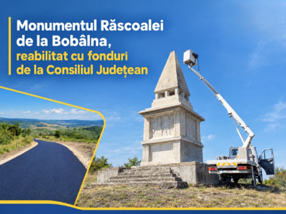Bobâlna: Monumentul Răscoalei restaurat pentru comunitate și vizitatori