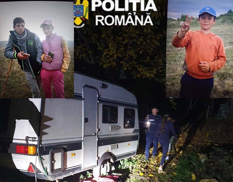 Borla, Sălaj: polițiștii caută trei frați de 11, 12 și 13 ani, plecați voluntar de pe un teren viran