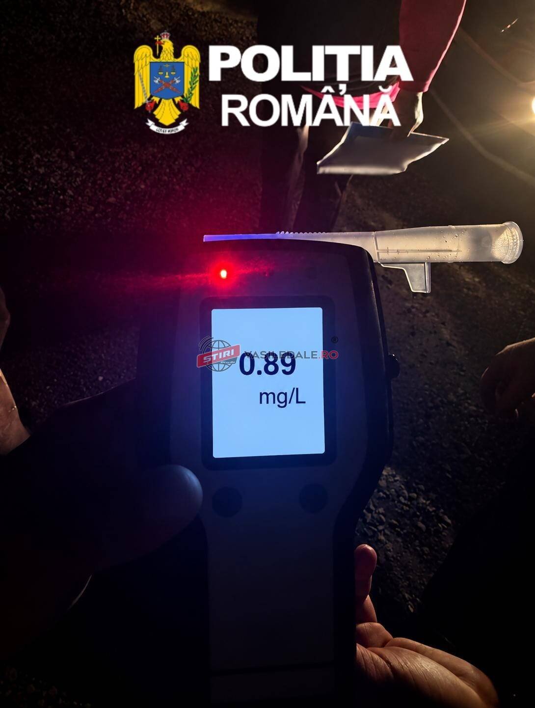 Borșa: bărbat de 57 de ani cercetat penal după ce a condus cu 0,89 mg/l alcool pur în aerul expirat