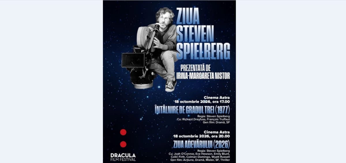 Brașov: Dracula Film Festival 2026 cu Simon Boswell, Costin Chioreanu și omagiu pentru Steven Spielberg