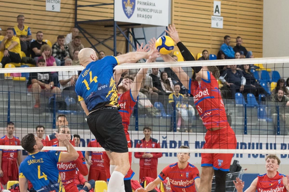 Brașov: Corona a învins Steaua cu 3-2, în prima etapă a Diviziei A1 la volei masculin