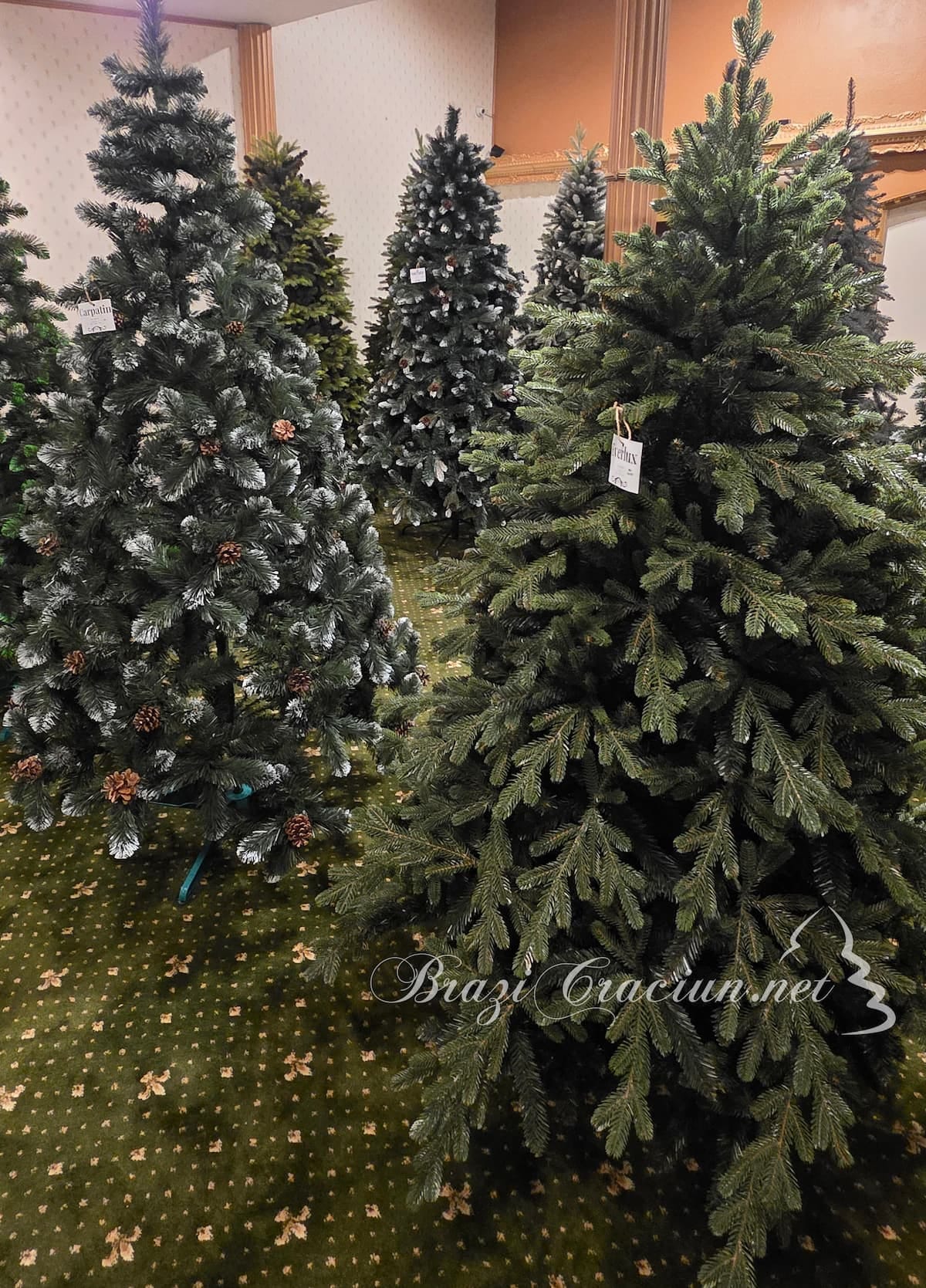 București: 37 de modele de brazi artificiali ieftini de la 207 lei, în oferta BraziCraciun.net