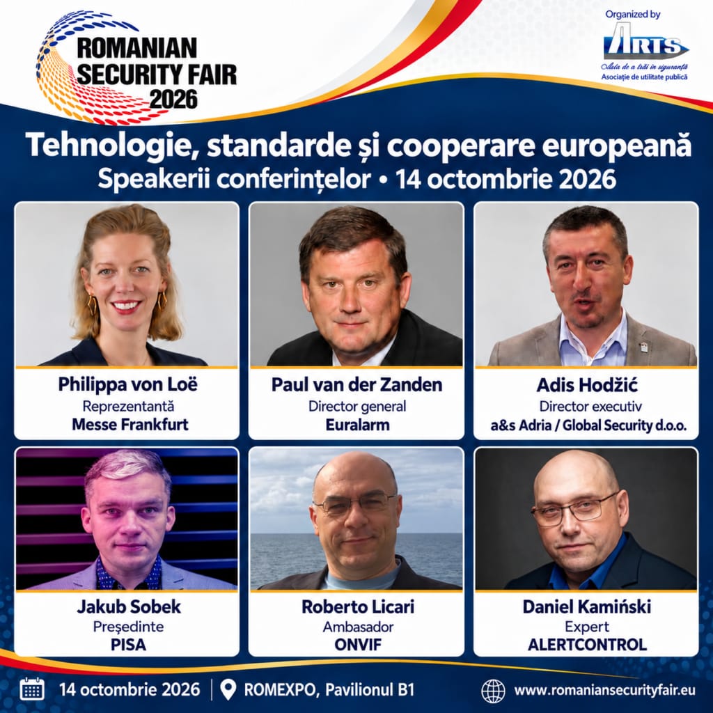 București: viitorul tehnologiei de securitate în Europa, dezbătut la Romanian Security Fair 2026