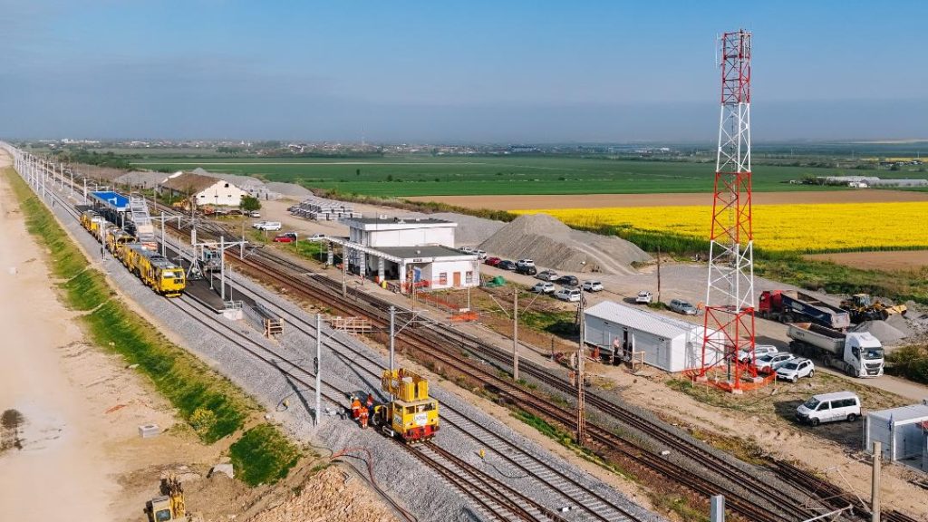 Calea ferată Lugoj – Timișoara Est, la 84,93% din lucrări. Celelalte trei loturi sunt mult în urmă