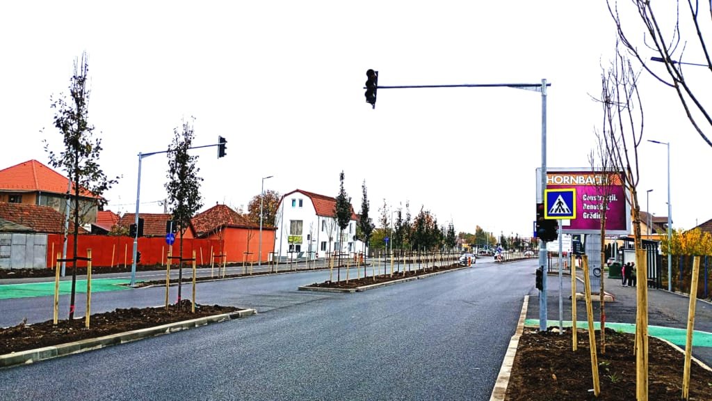 Calea Șurii Mari, aproape finalizată: patru semafoare cu buton pentru pietoni vor fi puse în funcțiune