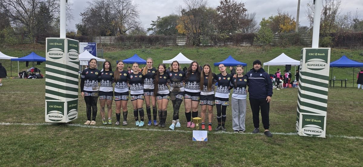 Câmpia Turzii: junioarele U16 ale Leilor au câștigat Cupa României la rugby, la Iași