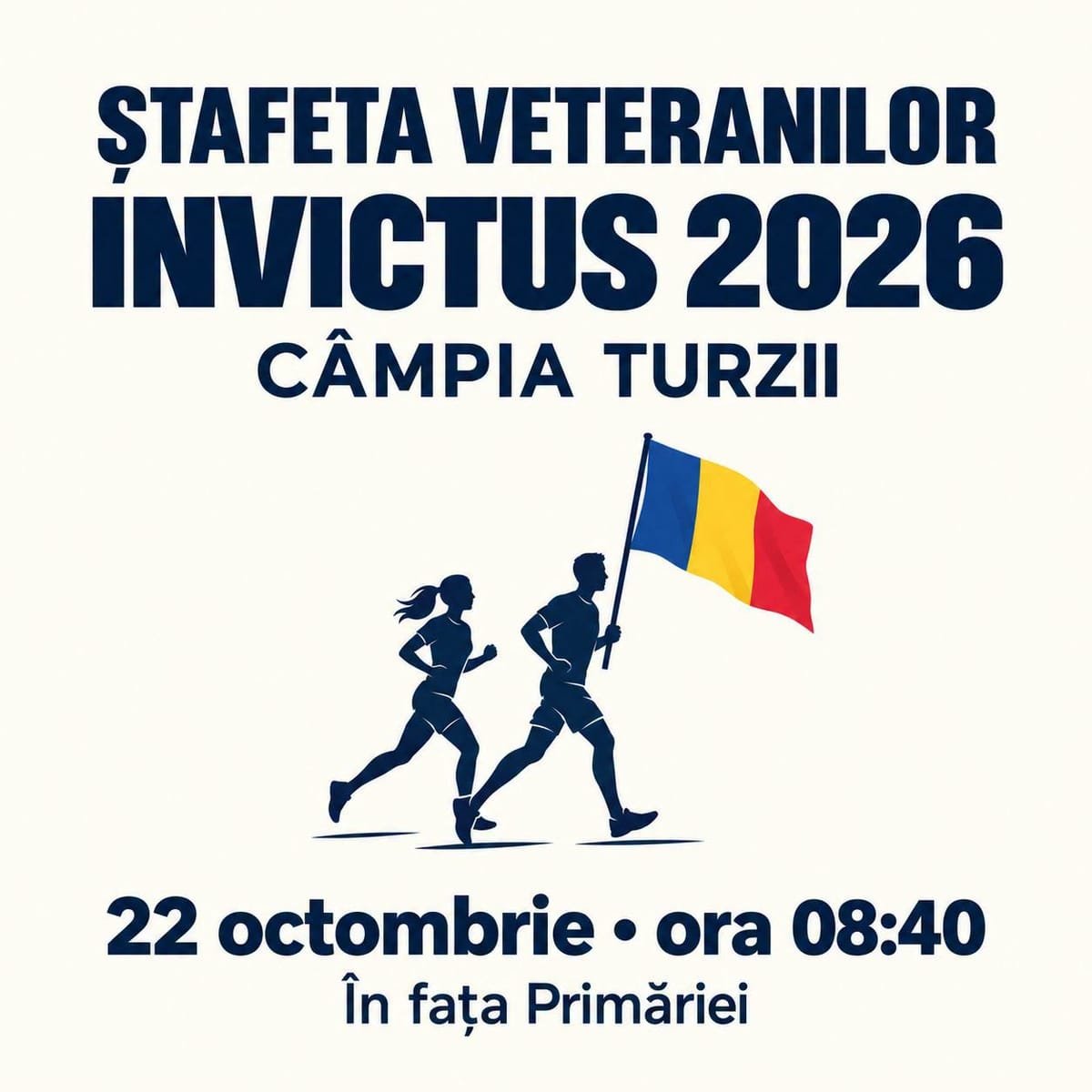 Câmpia Turzii: Ștafeta Veteranilor INVICTUS ajunge în oraș și pornește în alergare până la Solaris