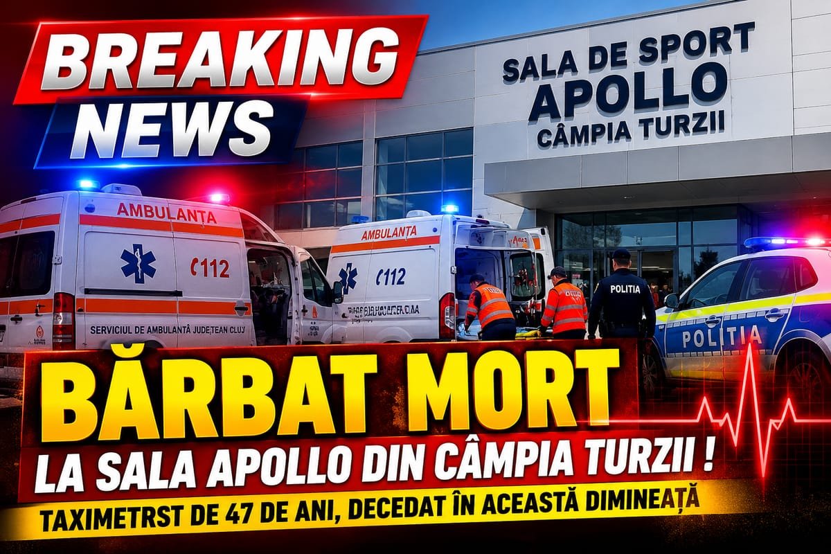Câmpia Turzii: un bărbat de 47 de ani a murit în incinta sălii de sport Apollo, sâmbătă dimineață