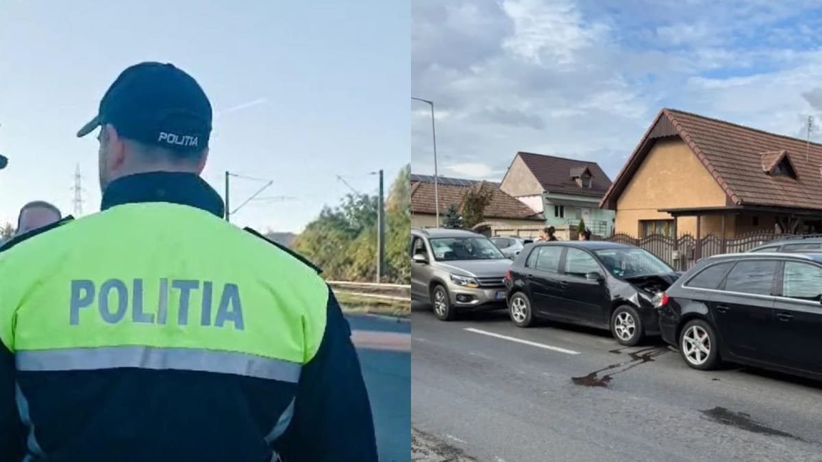 Carambol în Florești: o femeie și două minore au ajuns la spital. Polițiștii au aflat cum s-a produs