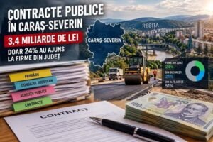 Caraș-Severin: 638 de achiziții publice de 3,4 miliarde lei, doar 24% către firmele din județ