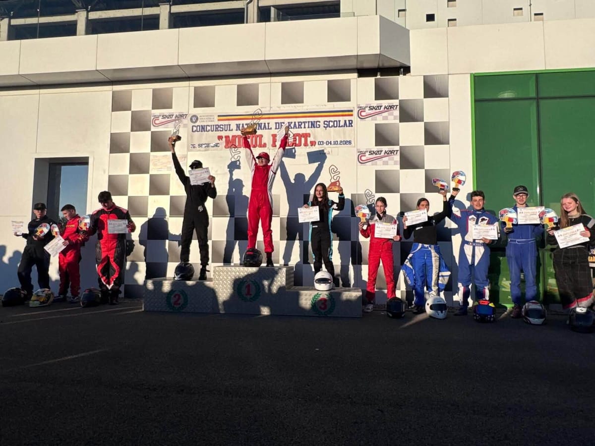 Carei: Maria Nuna, medalie de bronz la Campionatul Național de Karting Școlar