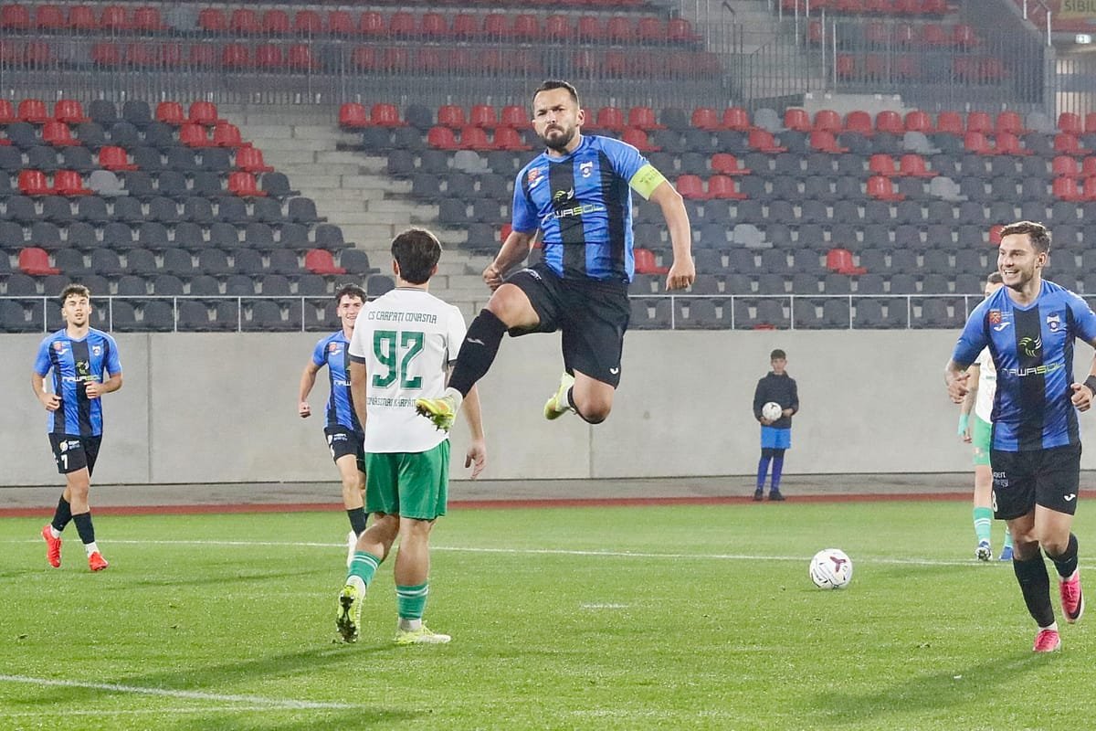 Carpaţi Covasna pierde cu 3-0 la pauză în fața Interului; au marcat Bărculeţ, Ritivoi și Moraru