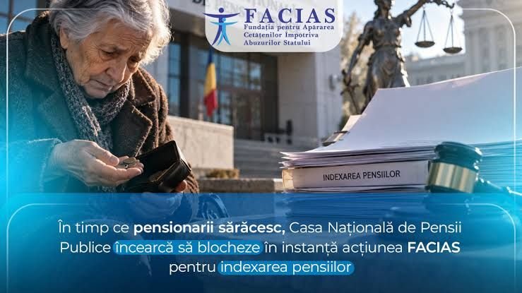 Casa Națională de Pensii Publice cere în instanță respingerea acțiunii FACIAS pentru indexarea pensiilor