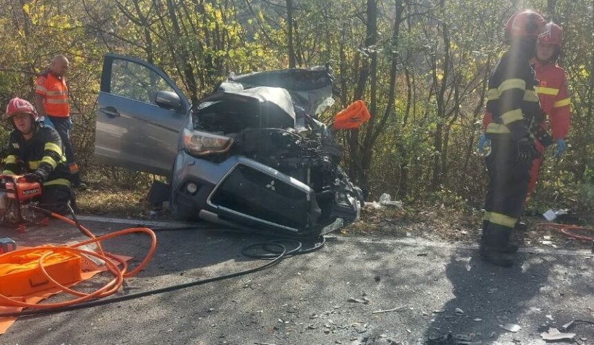 Cernești, DN 18B: accident cu trei răniți, între un autoturism și o autoutilitară
