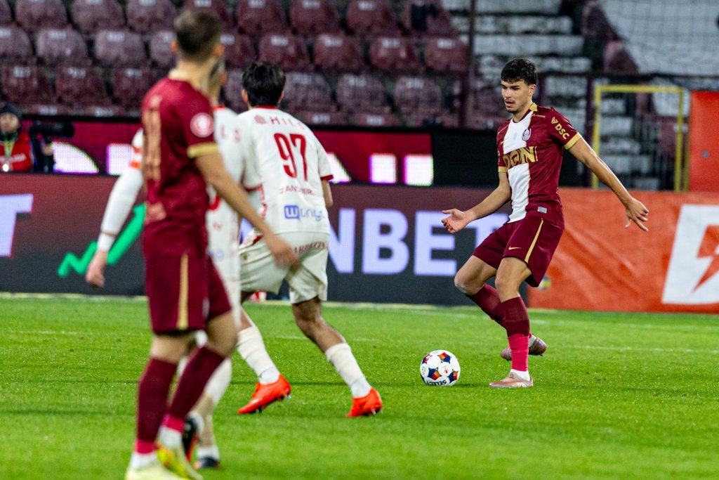 CFR Cluj: Cristi Ignat a marcat primul gol pentru echipă, în remiza 2-2 cu Dinamo