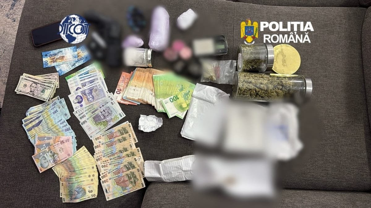 Cinci persoane reținute în Timișoara după ce DIICOT a cercetat o rețea de trafic de droguri activă din 2023