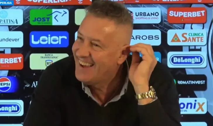 Cluj: Cristiano Bergodi împlinește un an la Universitatea Cluj, zi de sărbătoare pentru Șepcile Roșii