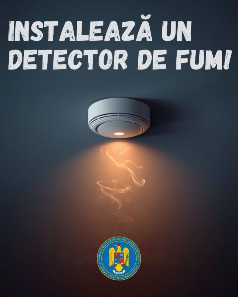 Cluj: detectorul de fum oferă secunde decisive în caz de incendiu, spune ISU