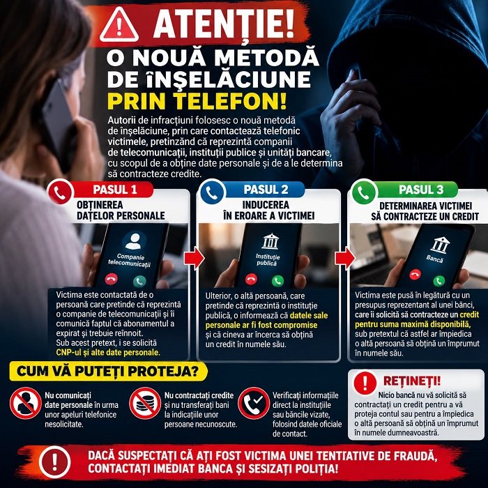 Cluj: escrocii se dau drept angajați de bănci și instituții publice pentru a le lua banii