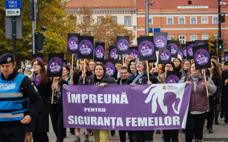Cluj: marș pentru siguranța femeilor sâmbătă, cu cereri de măsuri urgente și aplicarea legii femicidului