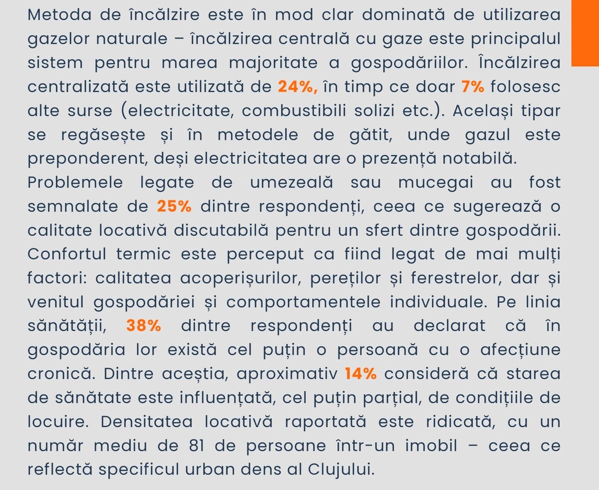 Cluj-Napoca: 24,4% dintre chiriași reclamă probleme cu locuința, inclusiv umezeală și mucegai
