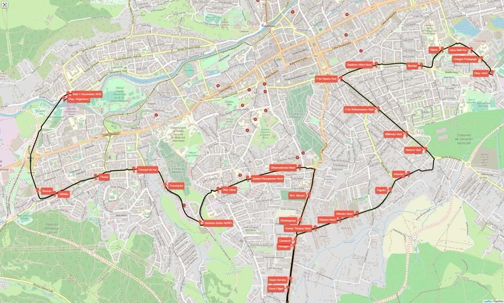 Cluj-Napoca: linia 49, cea mai lungă linie de autobuz, leagă cinci cartiere pe un traseu de 39 km