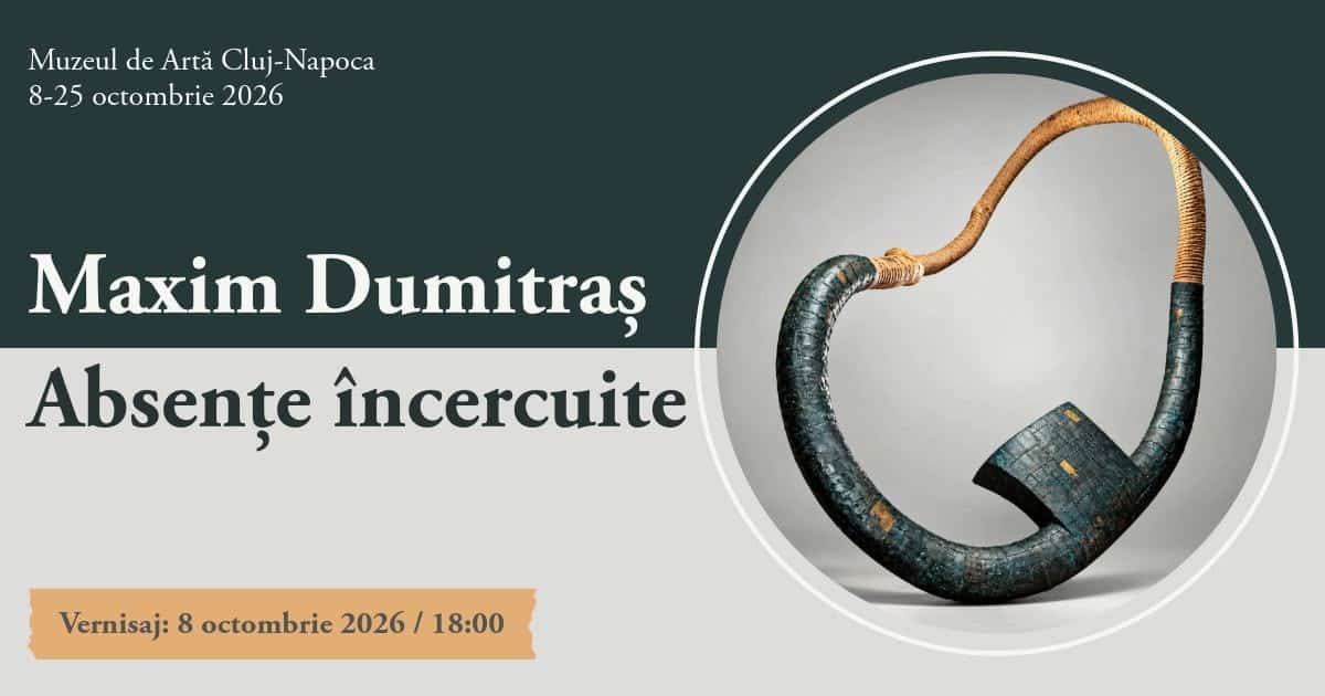 Cluj-Napoca: Maxim Dumitraș expune „Absențe Încercuite" la Muzeu de Artă, 8-25 octombrie