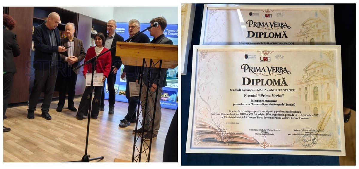 Cluj-Napoca: o elevă a câștigat un premiu național de literatură cu romanul său