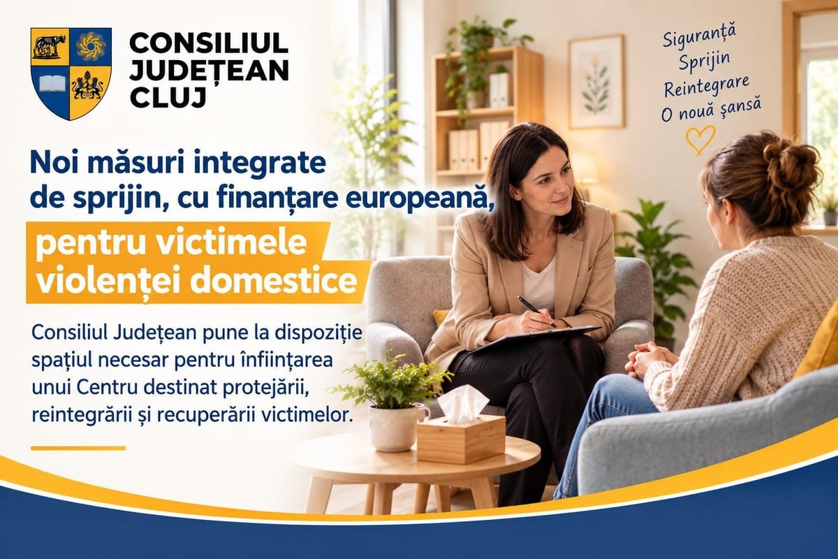 Cluj-Napoca: un nou centru multifuncțional pentru victimele violenței domestice din județul Cluj