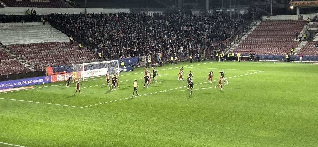 Cluj-Napoca: Universitatea a învins CFR-ul cu 3-1 în Derby-ul Clujului și în Cupă