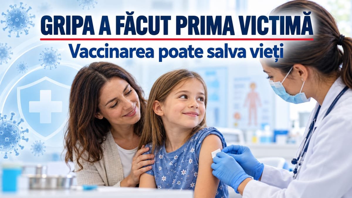 Cluj: primul deces din cauza gripei în România, al unui bărbat de cel puțin 65 de ani