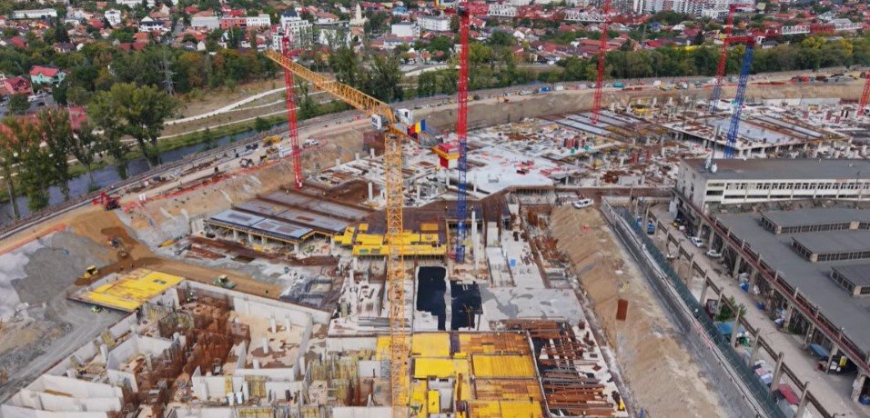 Cluj: Proiectul RIVUS de 550 de milioane de euro avansează la structura subterană
