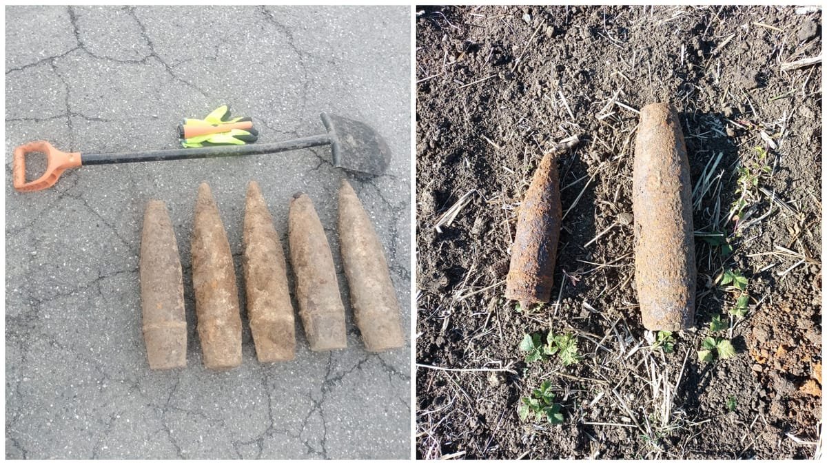 Cluj: șapte proiectile explozive din Al Doilea Război Mondial, găsite. Pirotehniștii au intervenit de urgență