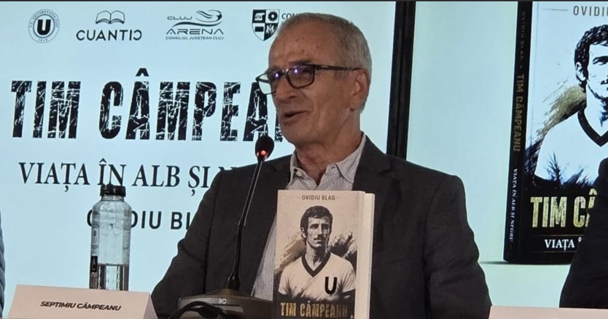 Cluj: Tim Câmpeanu și-a lansat cartea autobiografică Viața în alb și negru