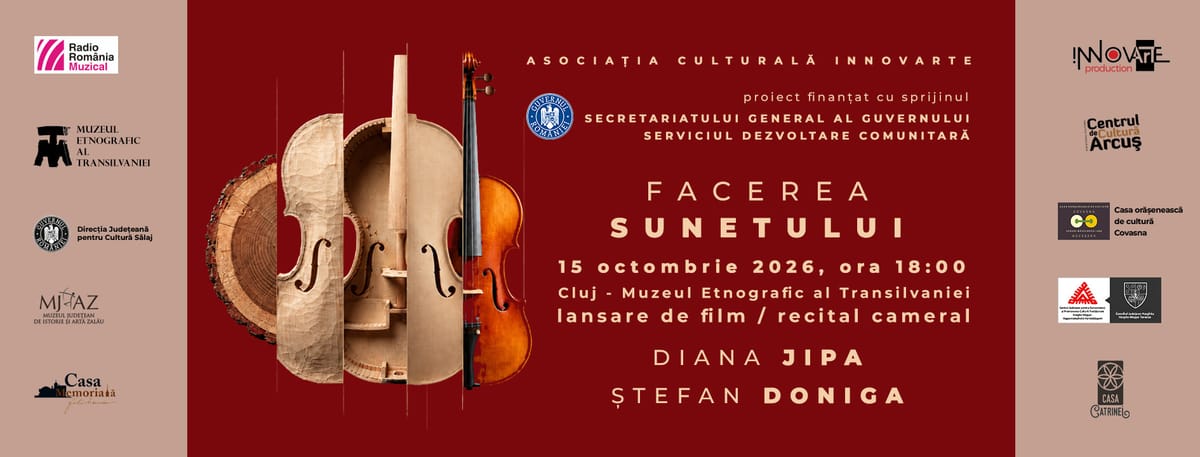 Cluj: un lutier desemnat Tezaur Uman Viu a construit o vioară de concert, prezentată într-un turneu național
