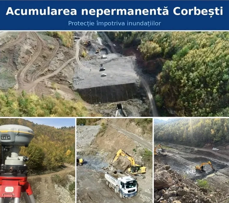Corbești: barajul de pe Valea Topa, reluat după blocaj, va proteja aproape 3.000 de bihoreni de inundații