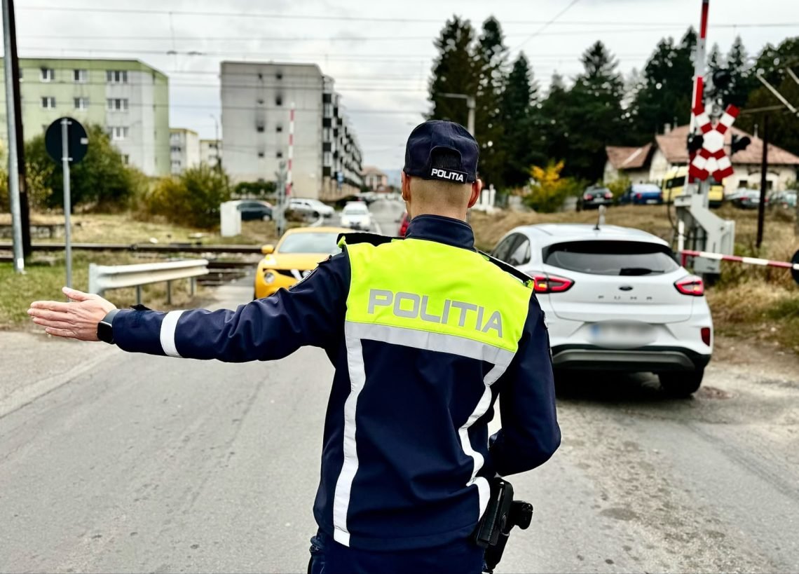 Covasna: 60 de amenzi și un permis reținut la controale la trecerile la nivel cu calea ferată