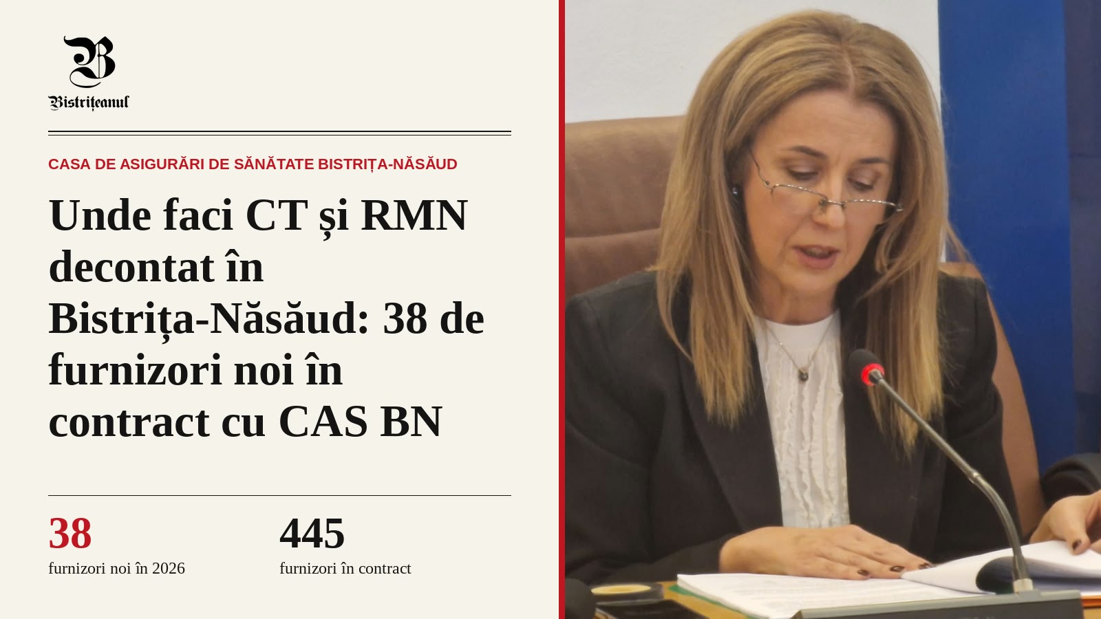 CT și RMN decontate, la doi furnizori noi! CAS BN a semnat 38 de contracte noi