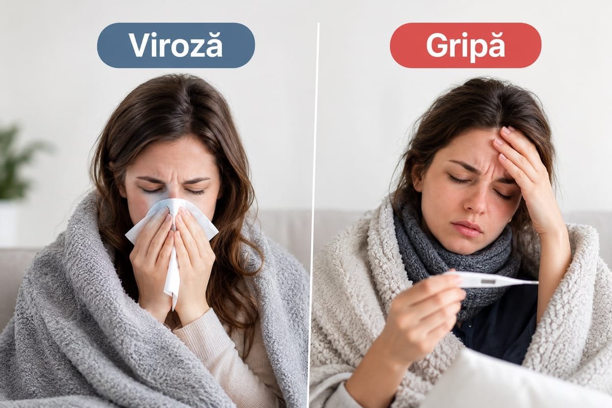 Cum deosebim o viroză de gripă și ce simptome trebuie să ne îngrijoreze